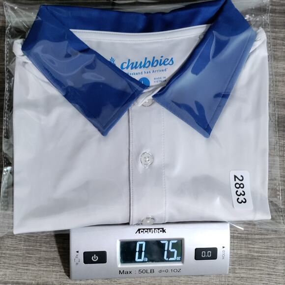 Chubbies Golf Performance Polo Shirt Mens Large Short Sleeve Abstract Colorful - Picture 11 of 11